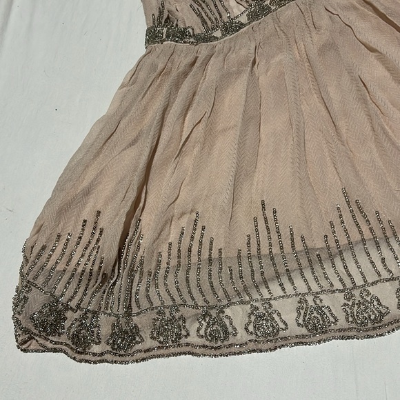 Free People Dancing w/Diamonds Dress in Champagne size Small - Picture 10 of 13